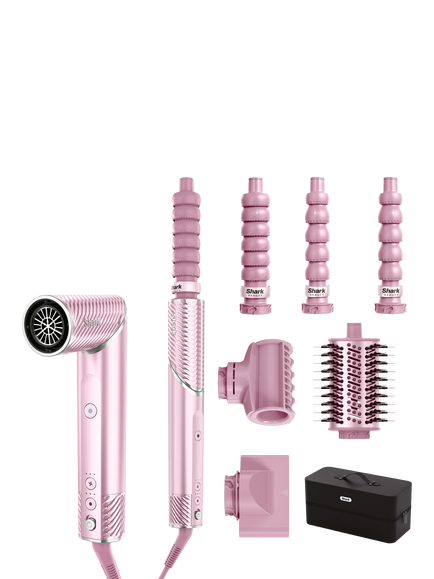 Shark FlexStyle IonCurl 5-in-1 Air Drying, Curling and Styling System, Pink, Pink