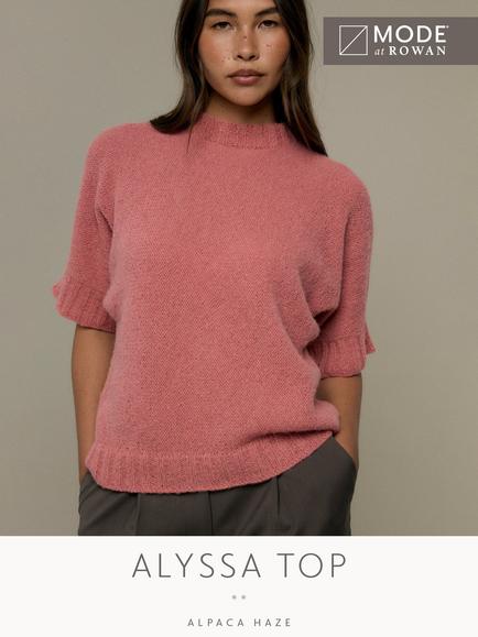 MODE at Rowan Alyssa Top Knitting Pattern, Multi