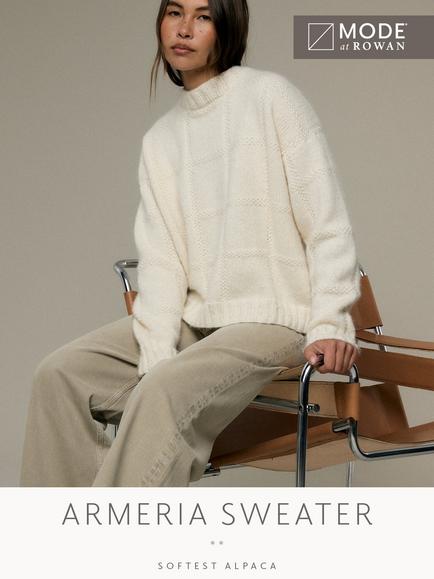 MODE at Rowan Armeria Sweater Knitting Pattern, Multi