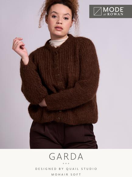 MODE at Rowan Garda Cardigan Knitting Pattern, Multi