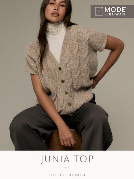 MODE at Rowan Junia Top Knitting Pattern, Multi
