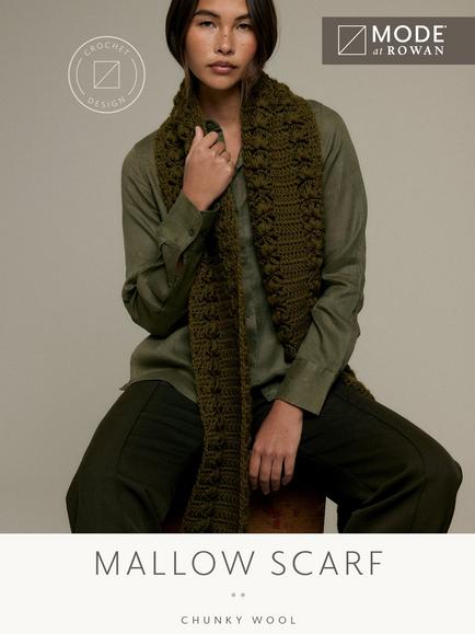 MODE at Rowan Mallow Scarf Crochet Pattern, Multi