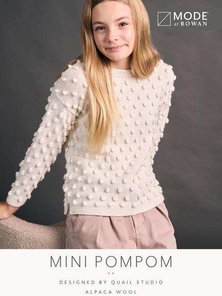MODE at Rowan Kids' Mini Pom Pom Jumper Knitting Pattern, Multi