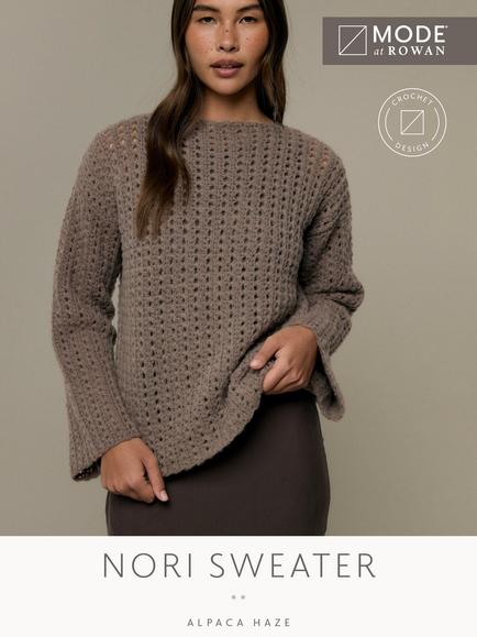 MODE at Rowan Nori Sweater Crochet Pattern, Multi