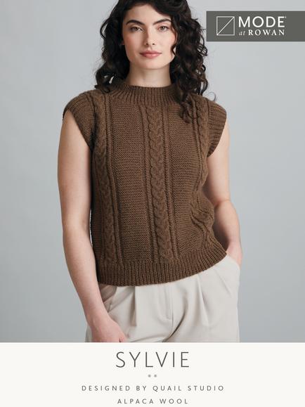 MODE at Rowan Sylvie Vest Top Knitting Pattern, Multi