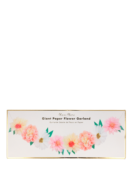 Meri Meri Flower Garden Giant Tissue Paper Garland, L3.8m - view 2, Multi
