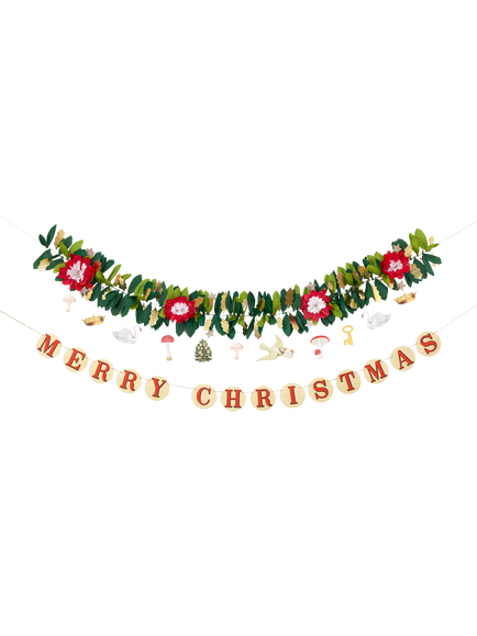 Meri Meri x John Derian Xmas Garland Set, 1.8m, Multi, Multi