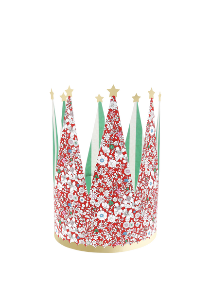 Meri Meri x Liberty Honeycomb Paper Crowns, Set of 8 - view 2, Multi