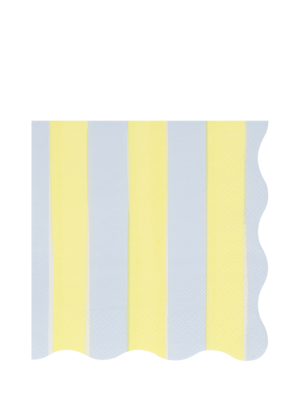 Meri Meri Pastel Stripe Paper Napkins, Pack of 16 - view 2, Multi