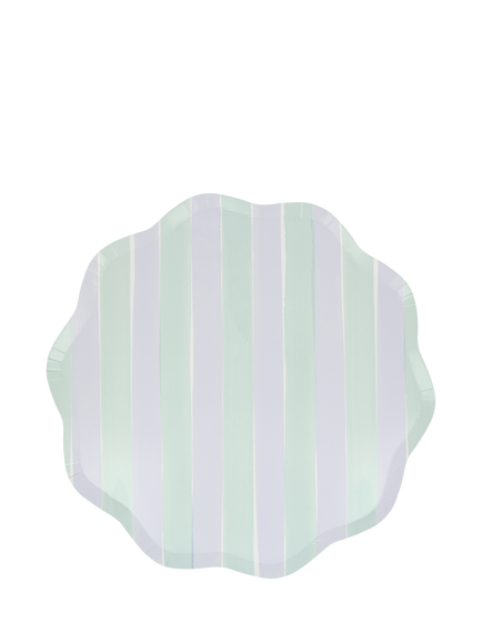 Meri Meri Pastel Stripe Paper Side Plates, Pack of 8 - view 2, Multi