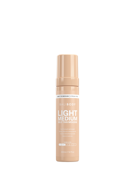 Bali Body Light Medium Self Tanning Mousse, 200ml, Nude Beige