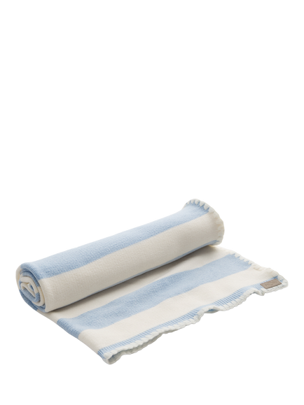 MORI Baby Striped Blanket - view 2, Floaty Blue