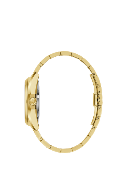 Bulova 97A182 Men's Surveyor Round Bracelet Strap Watch, Gold - view 2, Gold