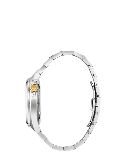 Bulova 98A224 Men's Classic Round Bracelet Strap Watch, Silver - view 2, Silver