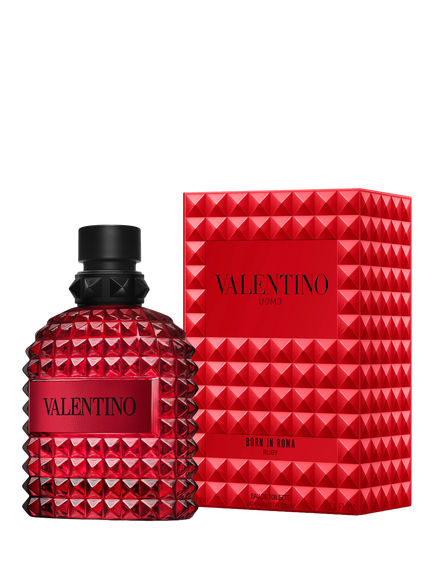 Valentino Limited Edition Born in Roma Ruby Uomo Eau de Toilette, 100ml - view 2, Red