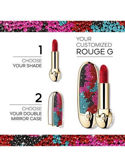 Guerlain Rouge G The Refill The Customisable Ultra-Care Lipstick Velvet Christmas Edition, 510 Le Rouge Couture - view 2, 510 Le Rouge Couture