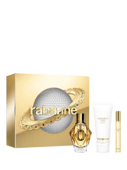 Rabanne Million Gold For Her Eau De Parfum Fragrance Gift Set, N/A Coffret
