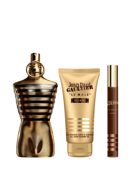Jean Paul Gaultier Le Male Elixir Parfum 75ml Holiday Fragrance Gift Set - view 2, N/A Coffret