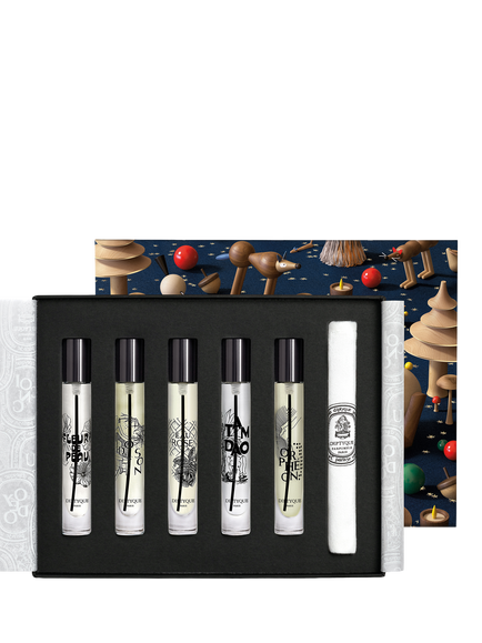 Diptyque Holiday Limited Edition Eau de Parfum Discovery Fragrance Gift Set, 5 x 7.5ml - view 2, Natural Natural