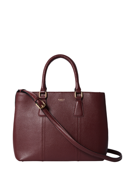 OSPREY LONDON Adaline Leather Workbag, Merlot