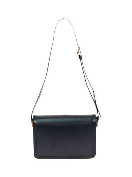 Pre-loved SAINT LAURENT Solferino Medium Leather Shoulder Bag, Black - view 2, Black