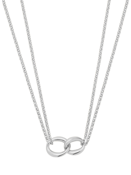 Dinny Hall Wave Link Necklace, Silver