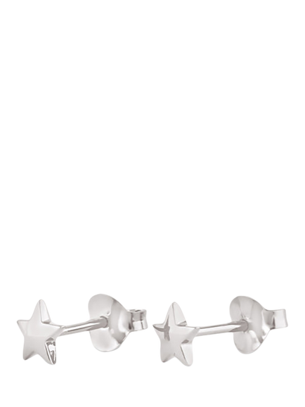 Dinny Hall Mini Star Stud Earrings, Silver, Silver