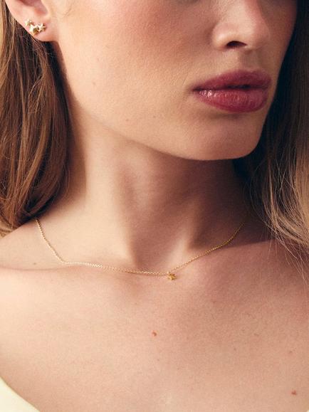 Dinny Hall Trio Star Climber Stud Earrings, Gold - view 2, Gold