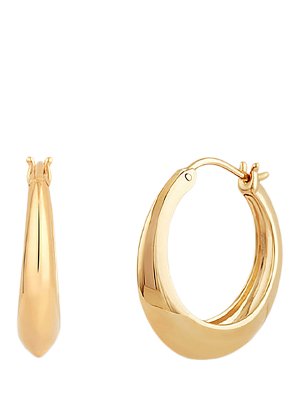 Dinny Hall Signature Chunky Tapering Hoop Earrings, Gold, Gold