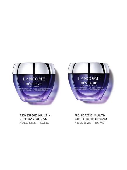 Lancôme Rénergie Multi-Lift Day & Night Cream Duo Set, Anti-Ageing & Hydrating Christmas Skincare Gift Set - view 2, Clear