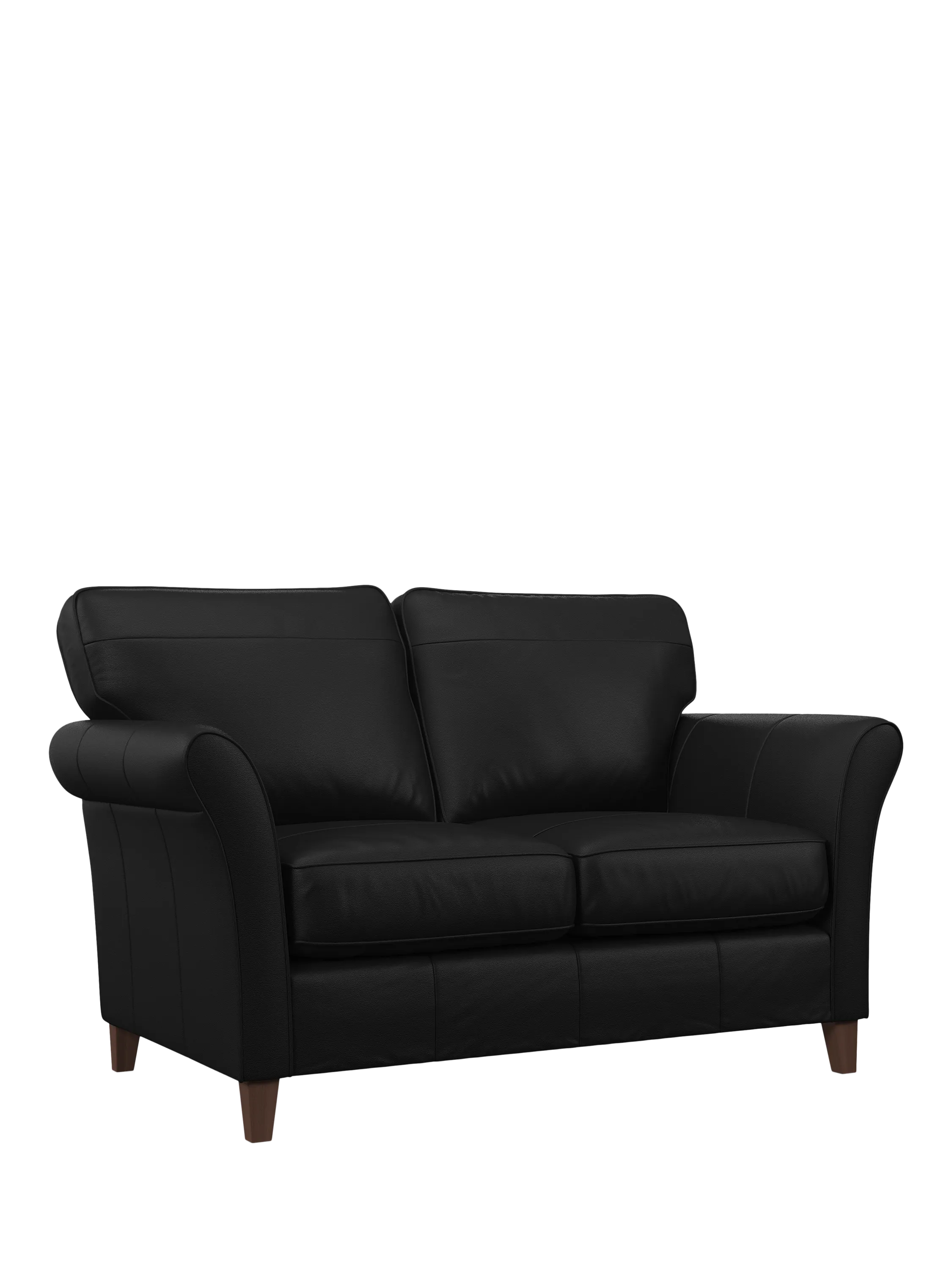 John Lewis Isla Medium 3 Seater Leather Sofa, Dark Leg