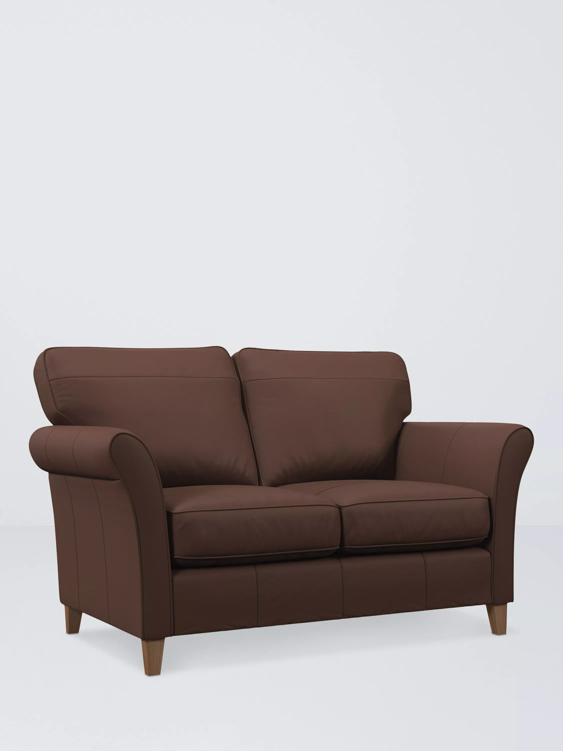 John Lewis Isla Medium 3 Seater Sofa, Light Leg, Premium Chocolate