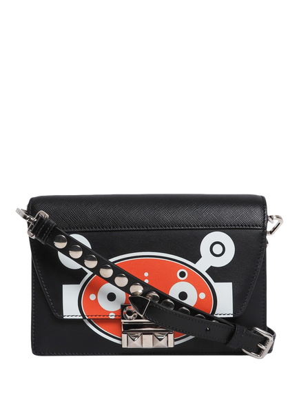 Pre-loved Prada Small Elektra Robot Shoulder Bag, Black, Black