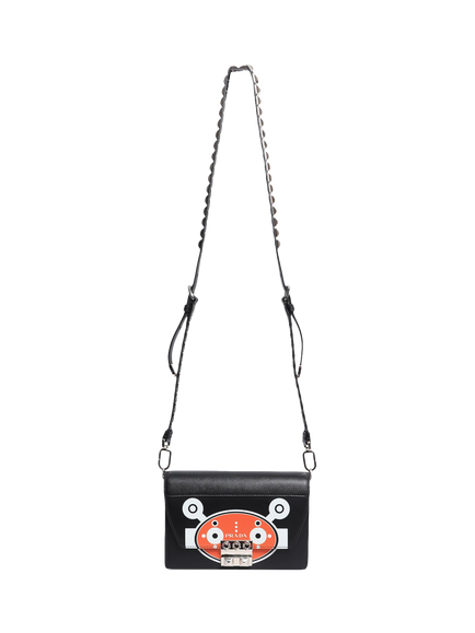Pre-loved Prada Small Elektra Robot Shoulder Bag, Black - view 2, Black