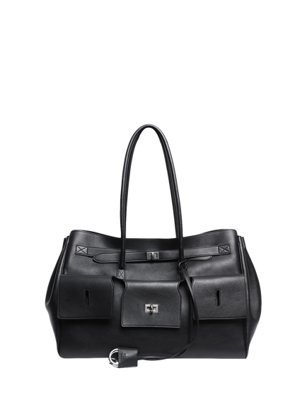 Pre-loved Balenciaga Large Bel Air Carry All Bag, Black, Black