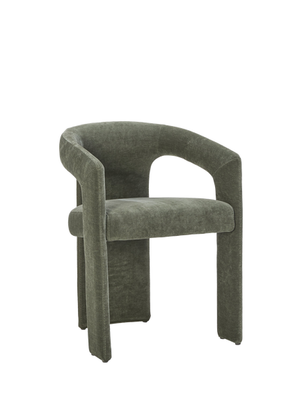 John Lewis OUTLET Contour Upholstered Dining Chair, Green, Green