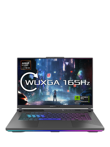 ASUS ROG Strix G16 Gaming Laptop, AMD Ryzen 9, 16GB RAM, 1TB SSD, RTX 5060, 16" WUXGA Full HD, Eclipse Grey, Eclipse Grey