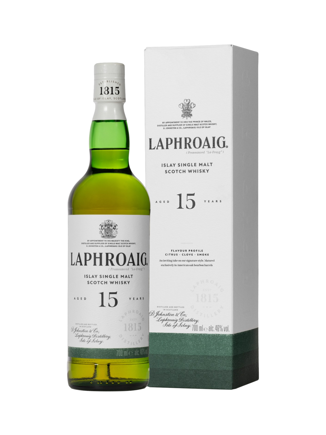 Laphroaig 15 Year Old Whisky, 75cl