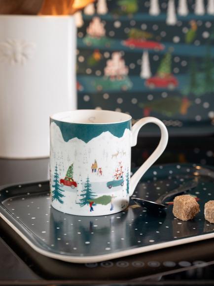 Sophie Allport 'Tis the Season Bone China Mug, 275ml - view 2, Multi