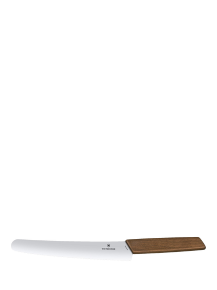 Victorinox Swiss Modern Bread & Pastry Knife, 22cm, Walnut, Walnut