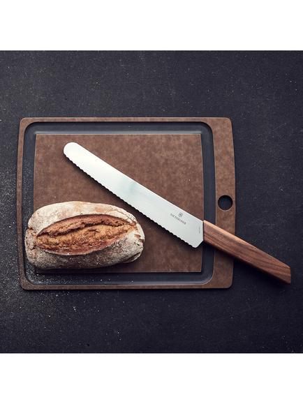 Victorinox Swiss Modern Bread & Pastry Knife, 22cm, Walnut - view 2, Walnut