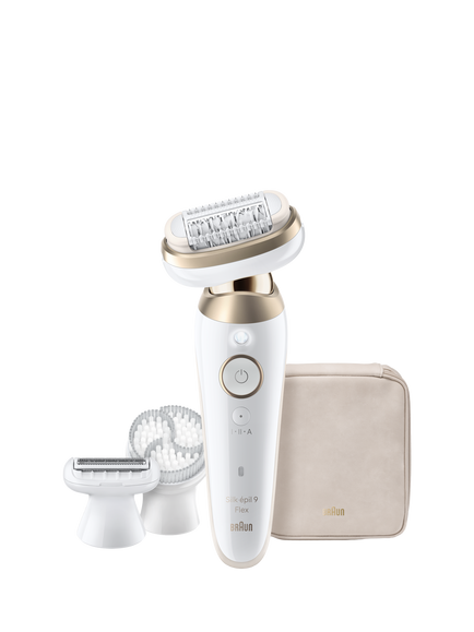 Braun Silk·épil 9 SES9-0603D Flex Epilator Hair Remover, Gold, Gold