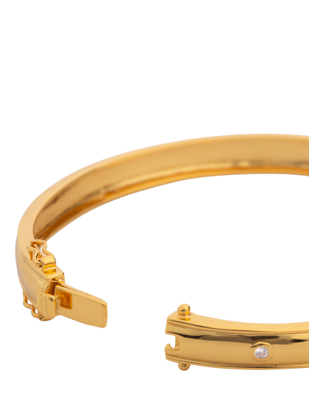 LARNAUTI Annecy Green Onyx Bracelet, Gold - view 2, Gold