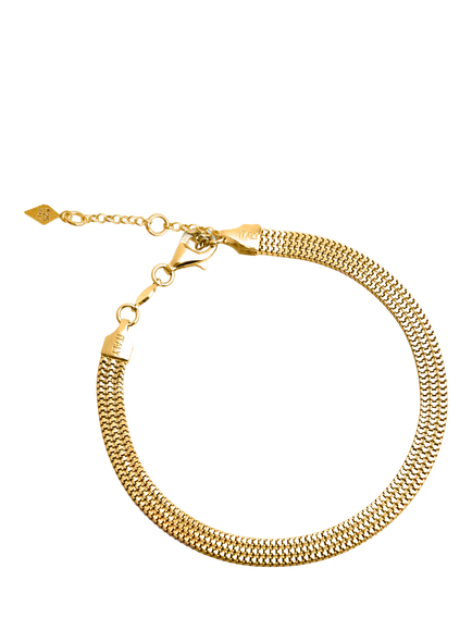 LARNAUTI Annecy Mesh Bracelet, Gold
