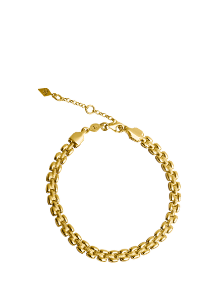 LARNAUTI Annecy Panther Link Bracelet, Gold