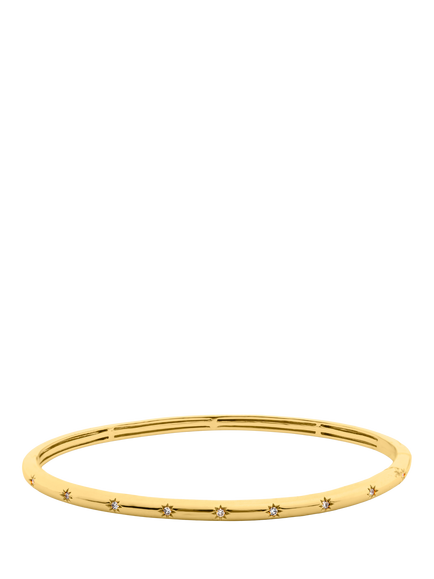 LARNAUTI Kerala Lab Diamond Hinge Bangle, Gold, Gold