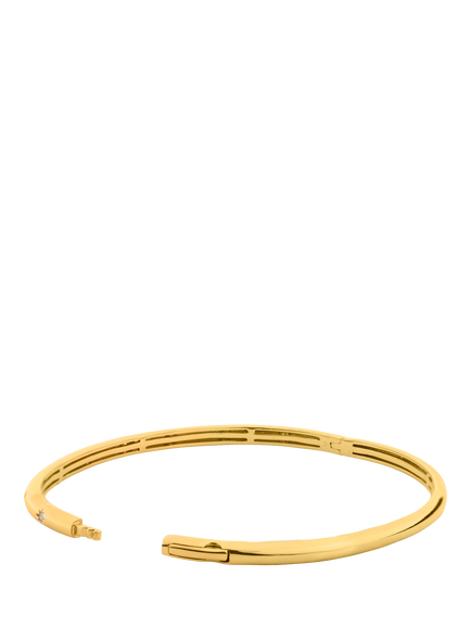 LARNAUTI Kerala Lab Diamond Hinge Bangle, Gold - view 2, Gold