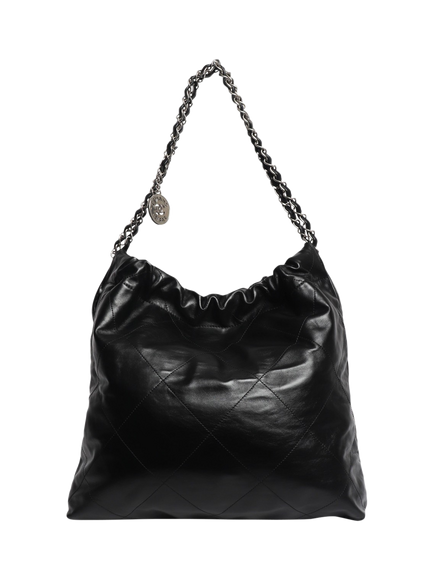 Pre-loved CHANEL 2022 Quilted Tote Bag, Black - view 2, Black