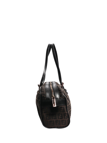 Pre-loved Fendi Zucca Canvas Top Handle Bag, Brown - view 2, Brown