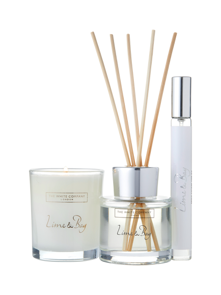 The White Company Lime & Bay Home Scenting Kit, White